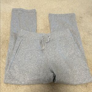 UGG Light Gray women’s sweatpants open bottom